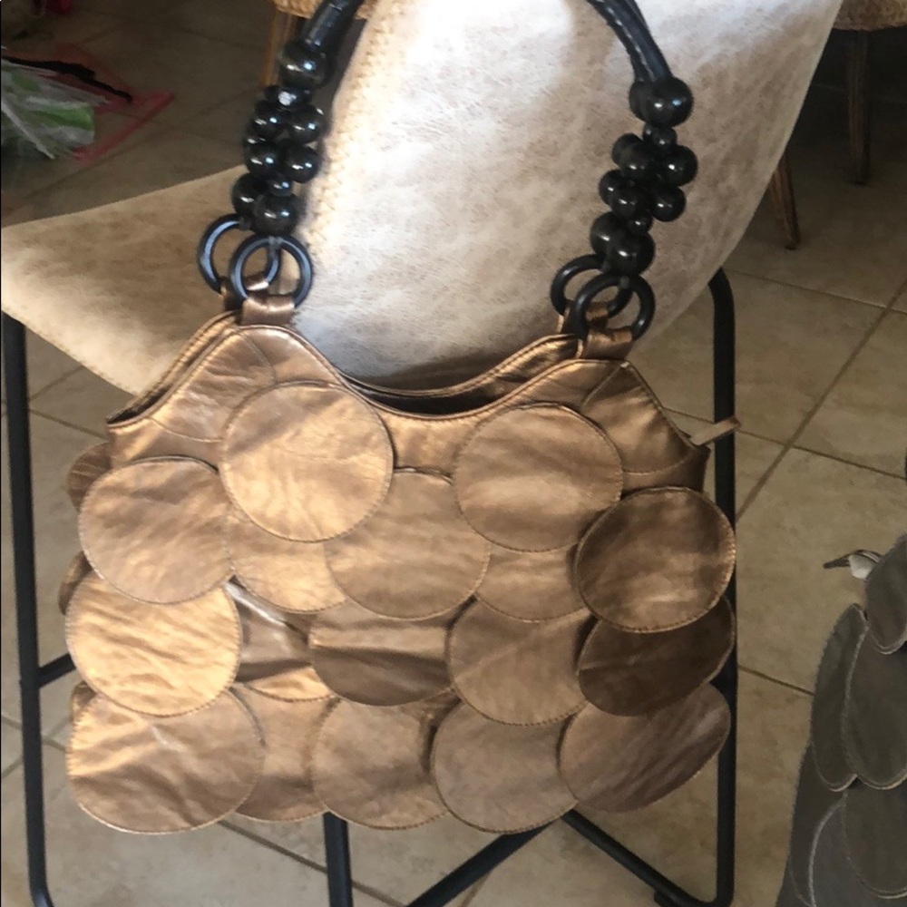 Gallantry Gold Coin Shoulder Bag